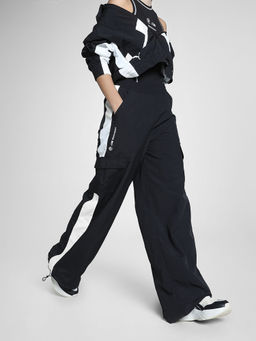 Puma - BMW M Motorsport Women Black Relaxed Fit Woven Cargo