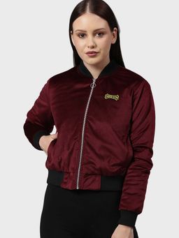 Campus Sutra - Red Solid Jacket