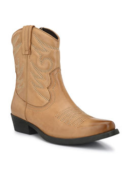 Delize - Stripes Beige Chelsea Boots