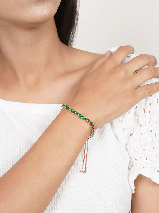 Joker and Witch Joker & Witch Nora Gold Green Tennis Bracelet