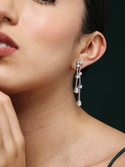 VARNIKA ARORA - Cz Radiance Drop Earrings