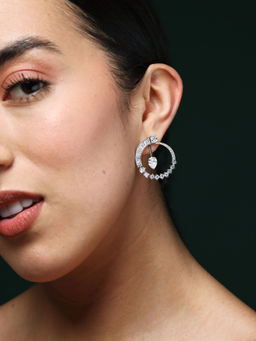 VARNIKA ARORA - Cz Orbit Drop Earrings
