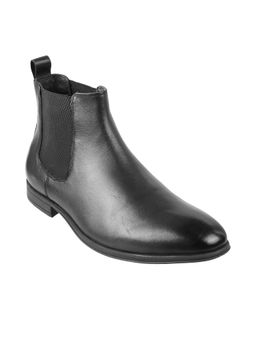 Metro - Black Solid Chelsea Boots