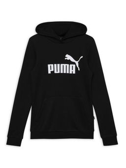 Puma - Essentials Logo Girls Black Hoodies