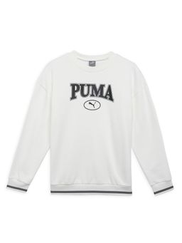 Puma - Squad Crew Girls White Sweatshirt