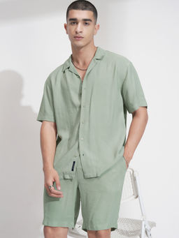 HIGHLANDER - Men Short Sleeves Green Co-Ord (Set of 2)