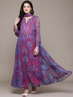 Aarke Ritu Kumar - Multi-Color Masami Kurta with Pant and Dupatta (Set of 3)