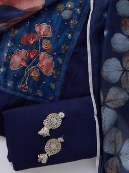 SALWAR STUDIO - Women's Yoke Design Unstitch Dress Material (Set of 3)