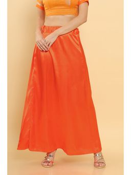 Soch - Womens Saffron Satin Petticoat
