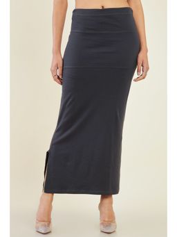 Soch - Womens Deep Charcoal Spandex Saree Shaper