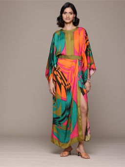 Ritu Kumar - Women'S Multi-Color Minati Printed Dress