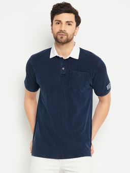Club York - Indigo Polo Neck Polo T-Shirt