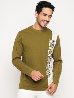 Club York - Olive Printed T-Shirt