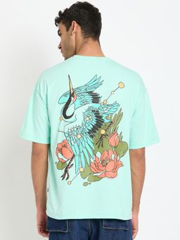 Club York - Sea Green Printed T-Shirt