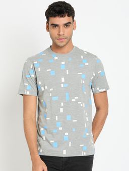 Club York - Light Grey Printed T-Shirt