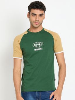 Club York - Green Colorblocked T-Shirt