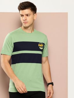 Club York - Green Colorblocked T-Shirt