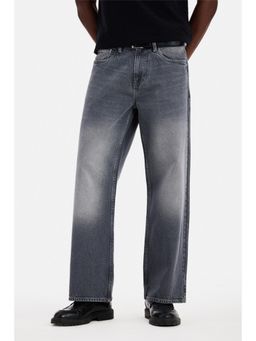 Snitch - Beige Textured Regular Formal Trouser for Men