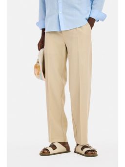 Snitch - Olive Washed Regular Casual Trouser for Men