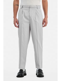 Snitch - Brown Textured Oversized Casual Trouser for Men