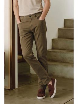 Snitch - Navy Blue Washed Regular Casual Trouser for Men
