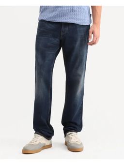 Snitch - Olive Washed Regular Casual Trouser for Men