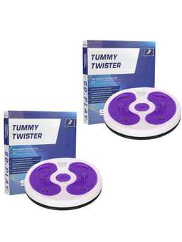 Strauss - Pack of 2 Tummy Twister - White & Purple