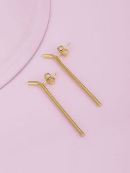 Carlton London - Women Gold Plated with Cz Stylish Drop Earring