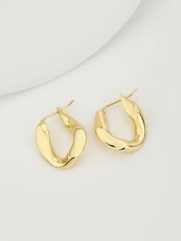 Carlton London - Women Gold Plated Stylish Hoop Earring