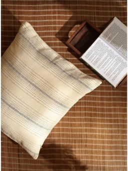 Vanchai - Stripped Organic Cotton Cushion Cover (18x18 inches)