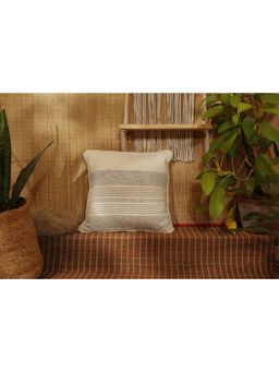 Vanchai - Stripped Organic Cotton Cushion Cover (16x16 inches)