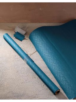 Fabindia - Teal Yuvraj Paper Wrapping Sheets (Pack Of 2)