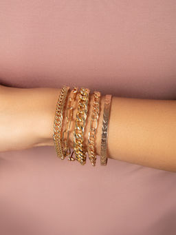 Twenty Dresses by Nykaa Fashion - Layering On My Style Bracelet (Set of 5)
