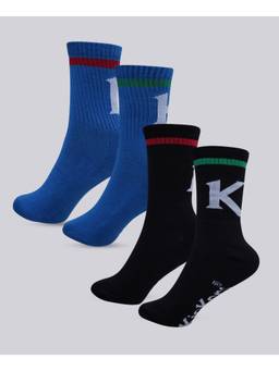 Kickers - Men Blue-Black Socks (Pack of 2)
