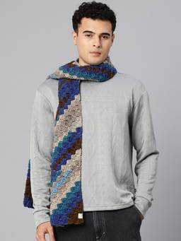 Magic Needles - Corner To Corner Multi-Color Crochet Scarf