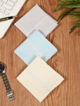 Teakwood - Leathers Mens Multi-Color Handkerchief (Pack of 3)