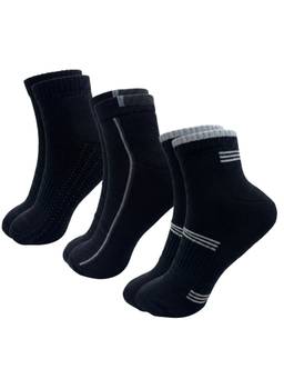 VEA - Half Terry Socks Black (Pack of 3)
