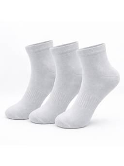 VEA - Ankle Plain Socks White (Pack of 3)