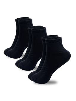 VEA - Half Ankle Socks Black (Pack of 3)