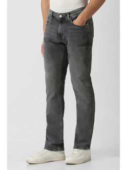 Van Heusen - Grey Solid/Plain Mid Waist Jeans