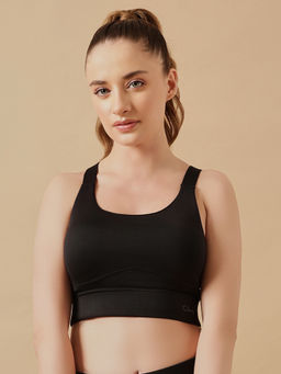Clovia - Black Padded High-Impact Sports Bra