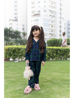 PUDDLE FASHION - Kids Printed Pure Cotton Multi-Colour Shirt with Pyjama