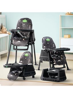 BAYBEE - Black Plastic Printed High Chair