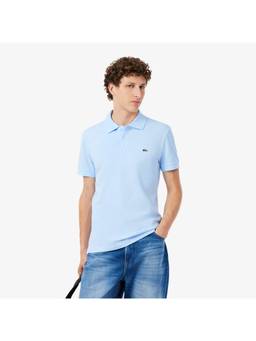 Lacoste - Classic Everyday Blue Slim Fit Stretch Petit Pique Polo T-Shirt