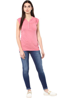 CRIMSOUNE CLUB - Women Navy Blue Solid Mildy Fade Jeans