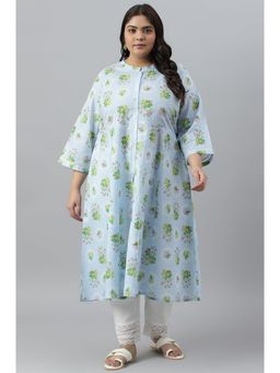 W - Blue Floral Dress