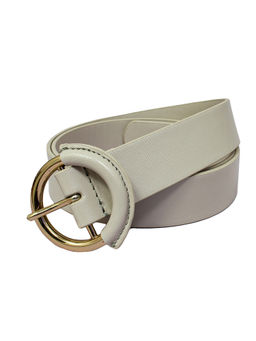 BELWABA - Grey Genuine Leather Womens Belt