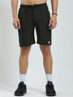 Rock.it - Olive Solid Regular Fit Shorts