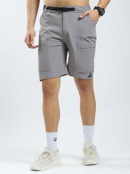 Rock.it - Grey Solid Regular Fit Shorts