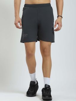Rock.it - Grey Solid Regular Fit Shorts